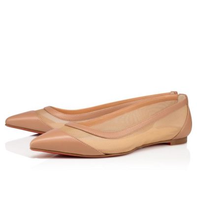 Zapatos Planos Galativi Christian Louboutin Mujer - Beige - 1201016BK01